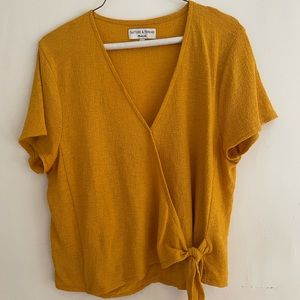 Madewell cropped wrapped tee